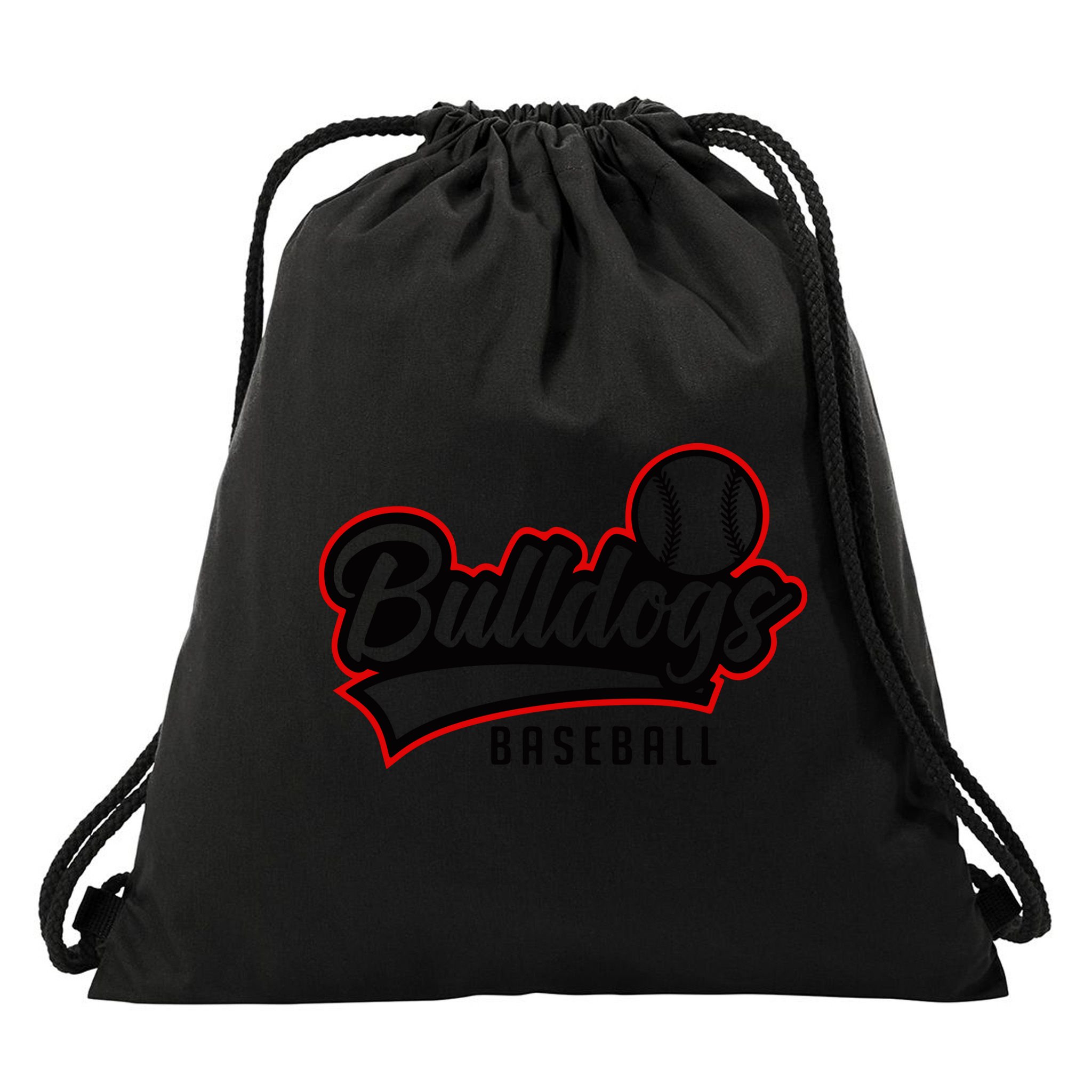Baseball Sport Bulldog Baseball Drawstring Bag