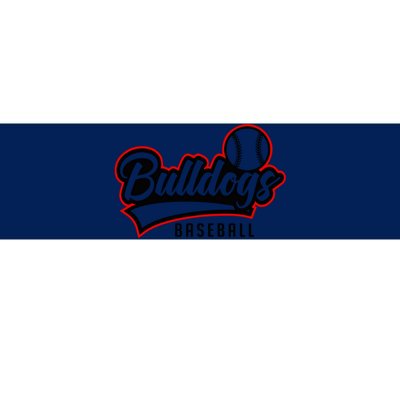 Baseball Sport Bulldog Baseball Bumper Sticker