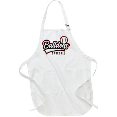 Baseball Sport Bulldog Baseball Full-Length Apron With Pockets