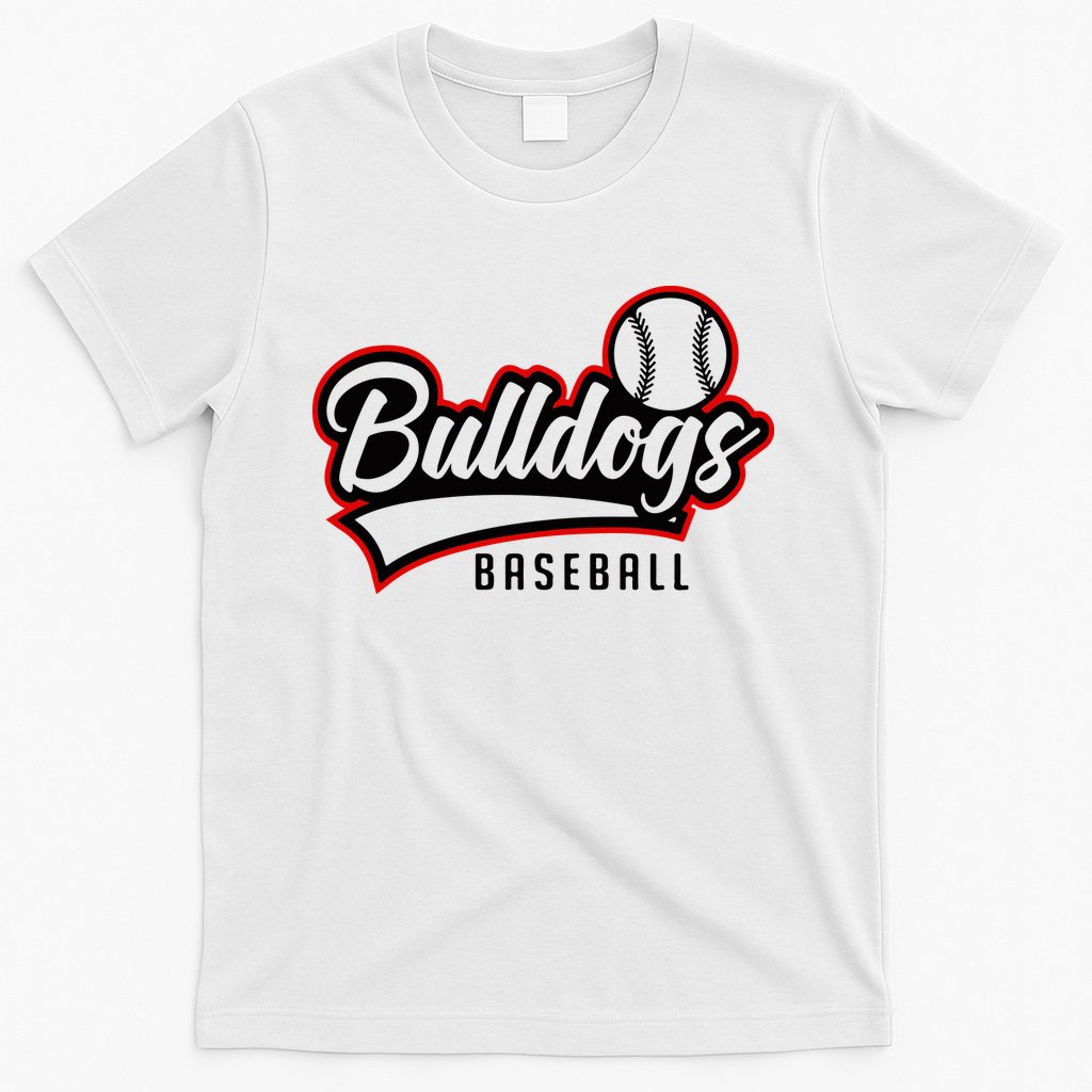 Baseball Sport Bulldog Baseball T-Shirt