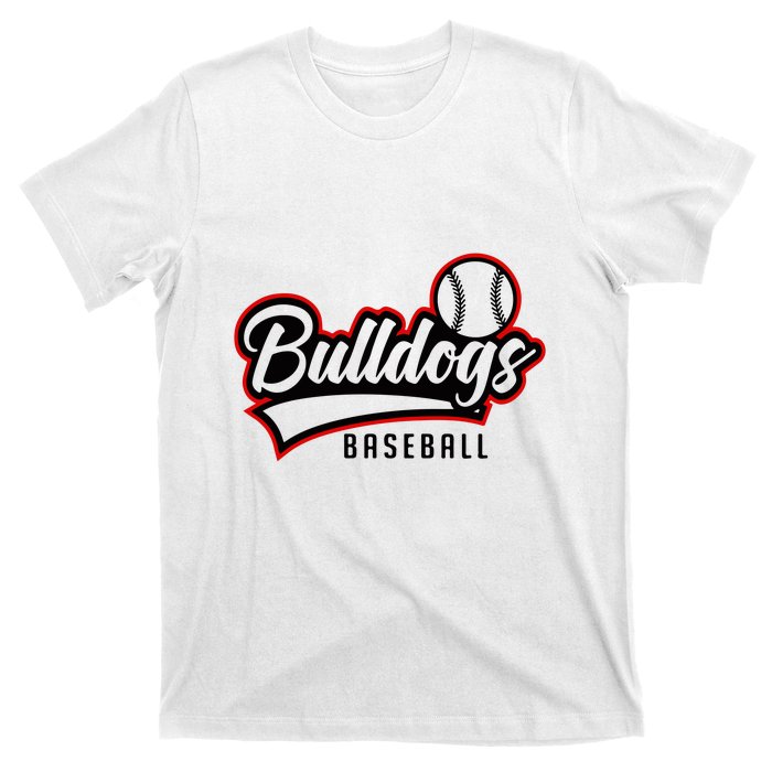 Baseball Sport Bulldog Baseball T-Shirt