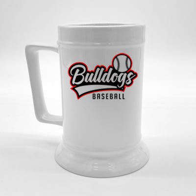 Baseball Sport Bulldog Baseball Beer Stein