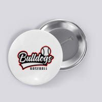 Baseball Sport Bulldog Baseball Button