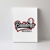 Baseball Sport Bulldog Baseball Canvas