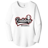 Baseball Sport Bulldog Baseball Women's Perfect Tri Tunic Long Sleeve Shirt