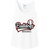 Baseball Sport Bulldog Baseball Ladies Essential Tank