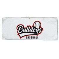 Baseball Sport Bulldog Baseball Large Microfiber Waffle Golf Towel