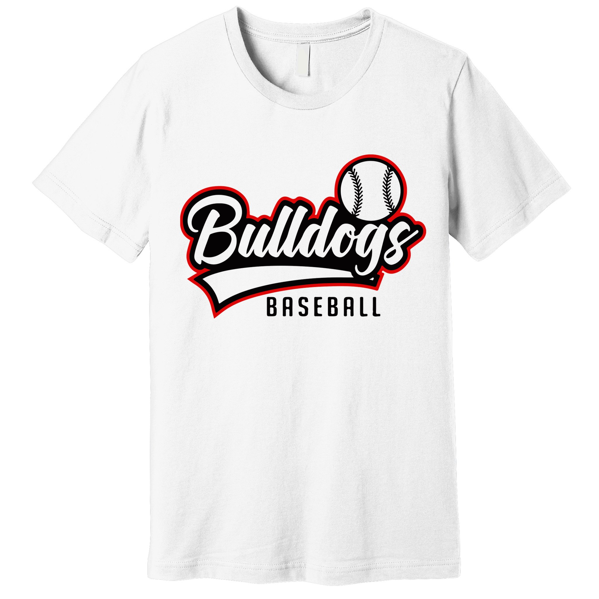 Baseball Sport Bulldog Baseball Premium T-Shirt