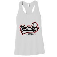 Baseball Sport Bulldog Baseball Women's Racerback Tank