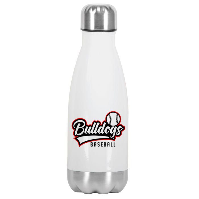 Baseball Sport Bulldog Baseball Stainless Steel Insulated Water Bottle