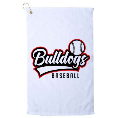 Baseball Sport Bulldog Baseball Platinum Collection Golf Towel