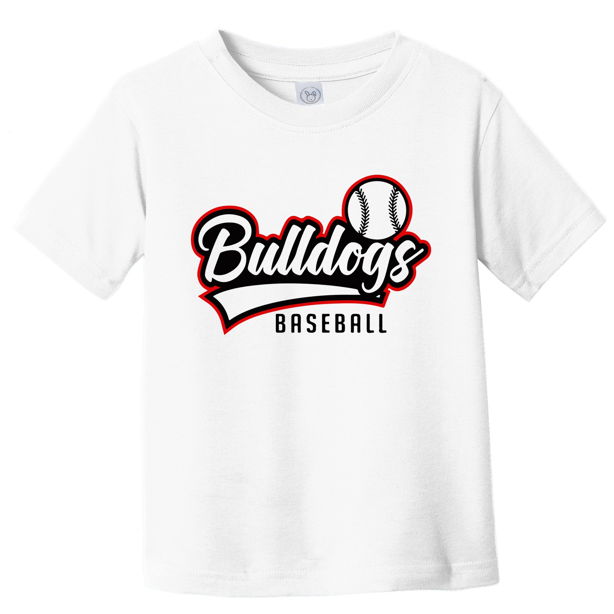 Baseball Sport Bulldog Baseball Toddler T-Shirt