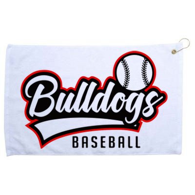 Baseball Sport Bulldog Baseball Grommeted Golf Towel