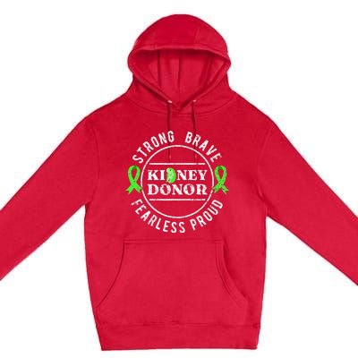 Be Strong Brave Fearless Bible Verse Premium Pullover Hoodie