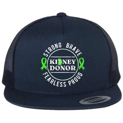 Be Strong Brave Fearless Bible Verse Flat Bill Trucker Hat