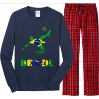 Brazil Soccer Brazilian Football Player Brasileiro Player Long Sleeve Pajama Set