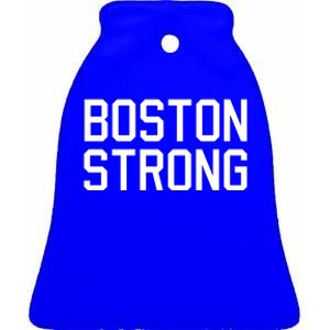 Boston Strong Ceramic Bell Ornament