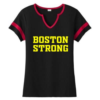 BOSTON STRONG Ladies Halftime Notch Neck Tee