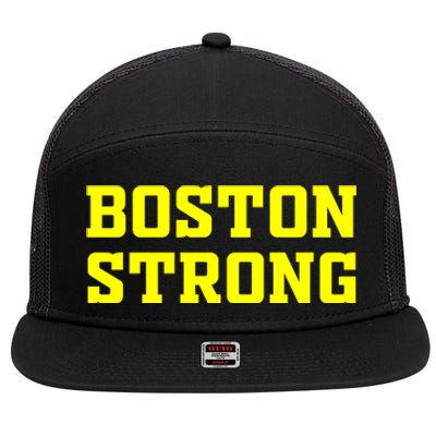 BOSTON STRONG 7 Panel Mesh Trucker Snapback Hat