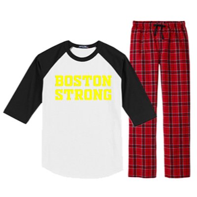 BOSTON STRONG Raglan Sleeve Pajama Set