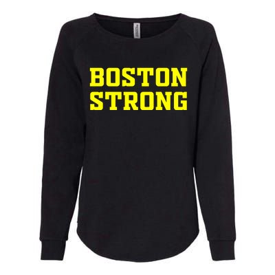 BOSTON STRONG Womens California Wash Sweatshirt