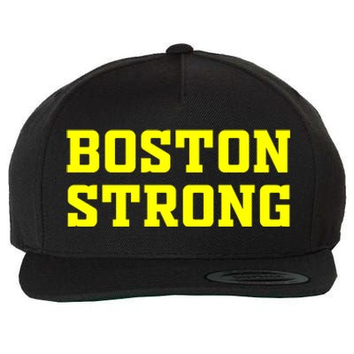 BOSTON STRONG Wool Snapback Cap