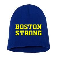 BOSTON STRONG Short Acrylic Beanie