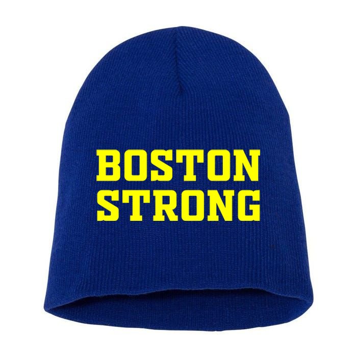 BOSTON STRONG Short Acrylic Beanie