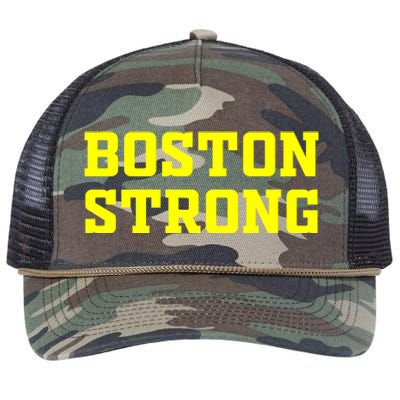 BOSTON STRONG Retro Rope Trucker Hat Cap