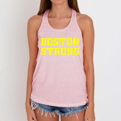 BOSTON STRONG Women's Knotted Racerback Tank