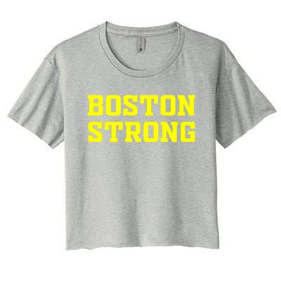 BOSTON STRONG Women's Crop Top Tee