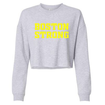 BOSTON STRONG Cropped Pullover Crew