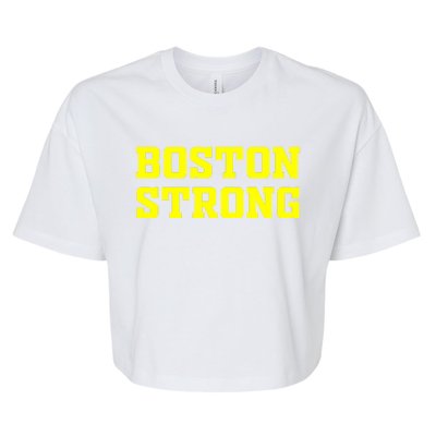 BOSTON STRONG Bella+Canvas Jersey Crop Tee