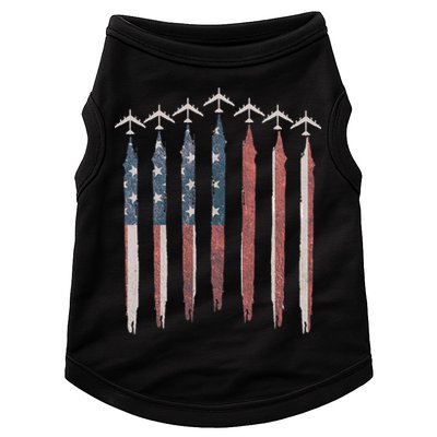 B-52 Stratofortress Bomber Airplane USA Patriotic Flag Doggie Tank