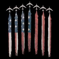 B-52 Stratofortress Bomber Airplane USA Patriotic Flag Impact Tech Backpack