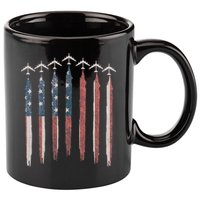 B-52 Stratofortress Bomber Airplane USA Patriotic Flag 11oz C Handle Ceramic Mug