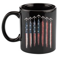 B-52 Stratofortress Bomber Airplane USA Patriotic Flag 11oz C Handle Ceramic Mug