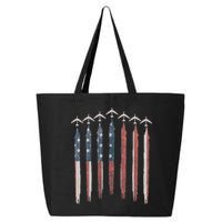 B-52 Stratofortress Bomber Airplane USA Patriotic Flag 25L Jumbo Tote