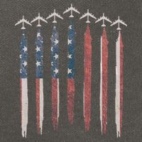 B-52 Stratofortress Bomber Airplane USA Patriotic Flag Cotton Canvas Backpack