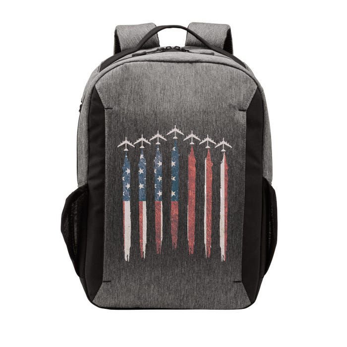 B-52 Stratofortress Bomber Airplane USA Patriotic Flag Vector Backpack