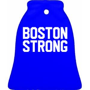 Boston Strong Ceramic Bell Ornament