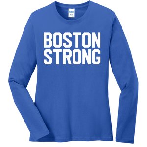 Boston Strong Ladies Long Sleeve Shirt