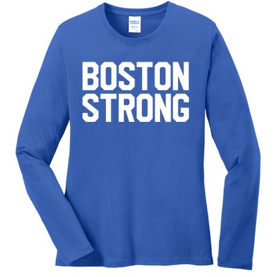 Boston Strong Ladies Long Sleeve Shirt