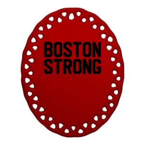 Boston Strong Ceramic Oval Ornament