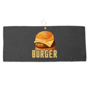 Burger Slider Bbq Meat Eater Grilling Gift For Couples Gift Large Microfiber Waffle Golf Towel