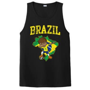 Brazil Soccer Boy Brazilian Football Dabbing PosiCharge Competitor Tank