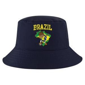 Brazil Soccer Boy Brazilian Football Dabbing Cool Comfort Performance Bucket Hat