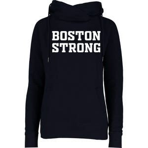 BOSTON STRONG Womens Funnel Neck Pullover Hood