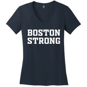 BOSTON STRONG Women's V-Neck T-Shirt