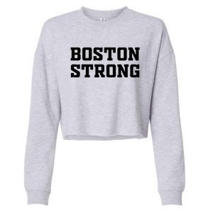 BOSTON STRONG Cropped Pullover Crew